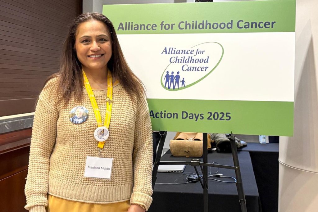 In late February, Mehta joined the 15th Annual Alliance for Childhood Cancer Action Days with fellow childhood cancer advocates. Photo courtesy of Priscilla Cabral-Pérez