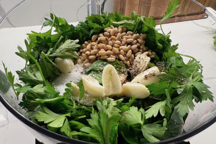 All things green: A soup, a salad and a sauce