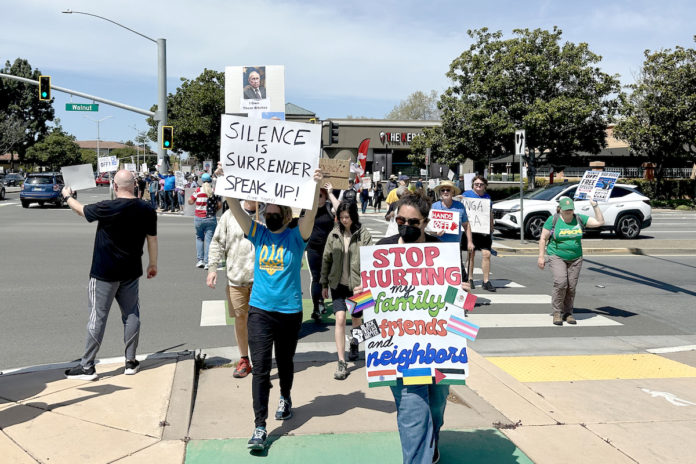 Fremont stands up to say, ‘Hands Off Our Democracy!’