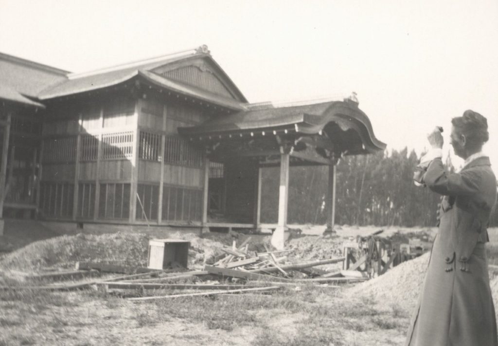 After the conclusion of the fair, the Japanese Commissioners’ Office was sold and barged to Ardenwood Farm. Clara Patterson hired California’s first woman architect, Julia Morgan, to remodel it into a residence at the site. Clara died in 1917 and the work was never fully completed. Courtesy of Washington Township Museum of Local History 