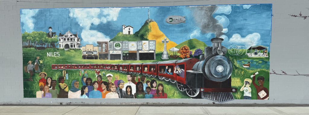 The mural showcases different iconic Fremont scenes. Photos courtesy of Citizens for Better Community