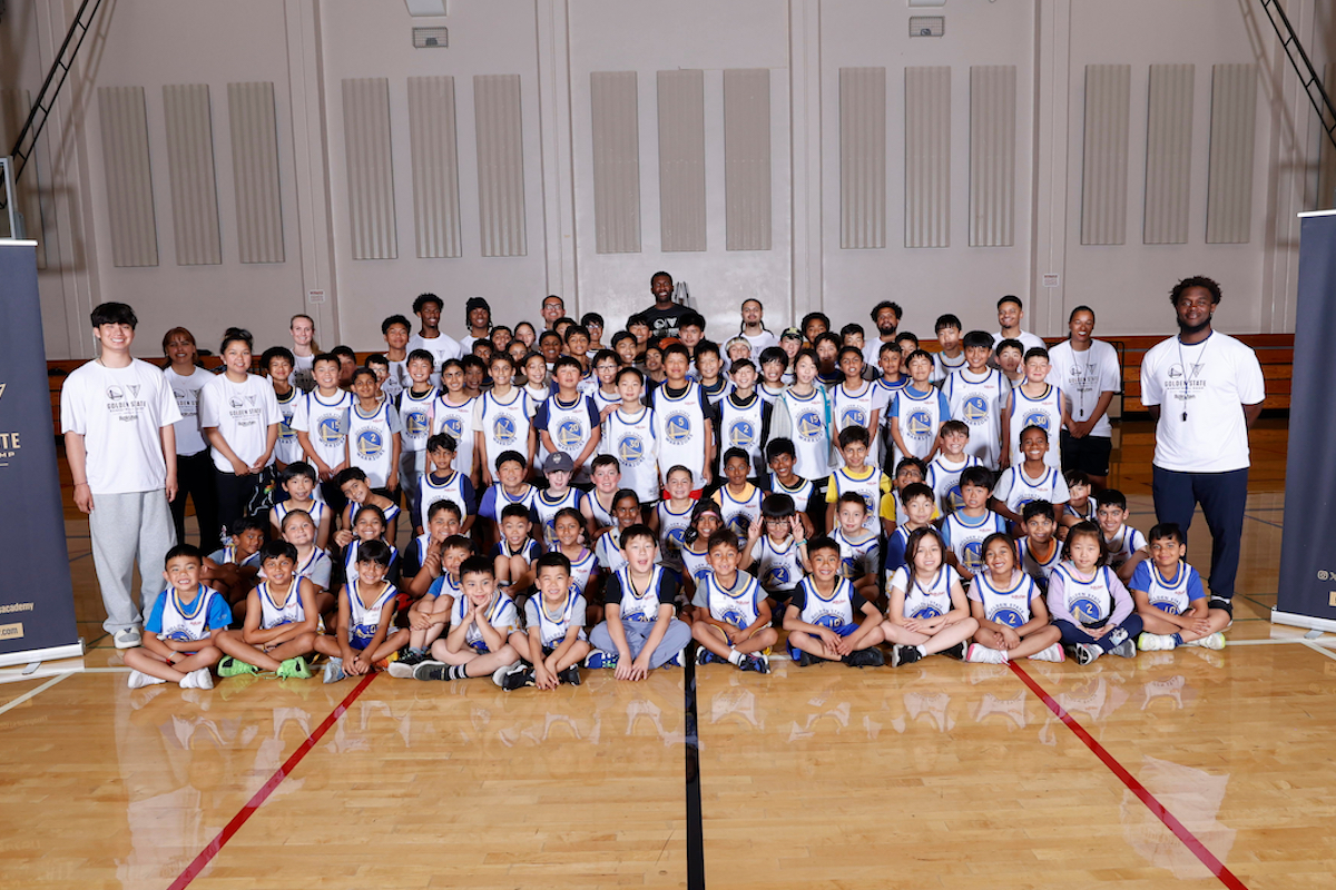 NBA champion visits basketball camp