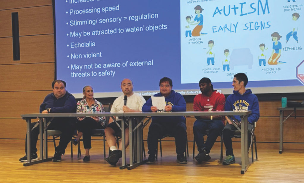 A panel of autistic adults share their experiences with police and their emotional triggers. Roelle Balan